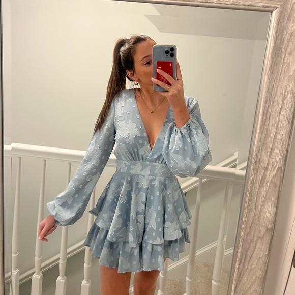 HELLO MOLLY Distant Paradise Playsuit Blue (size small) - Picture 2 of 3